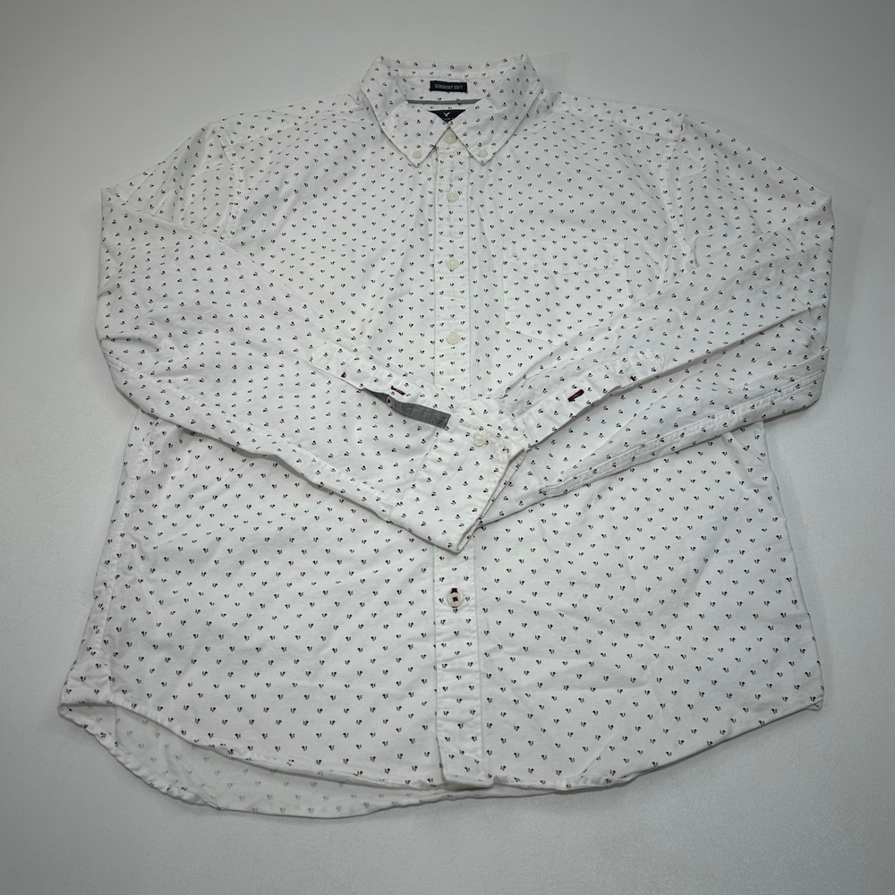 American Eagle Classic Fit Men's Patterned Button Down Shirt Size‎ M